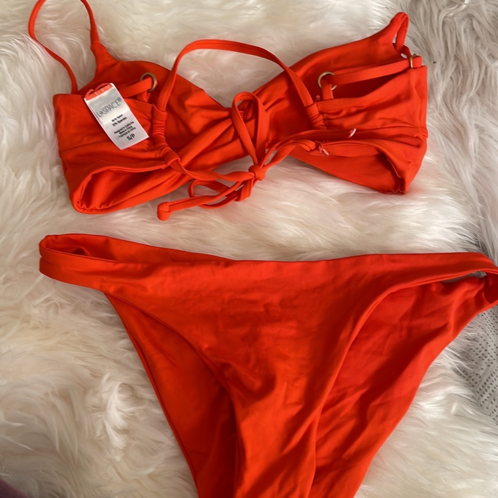Lspace Bikini Set Twist Front Top 1x Size Small - image 6